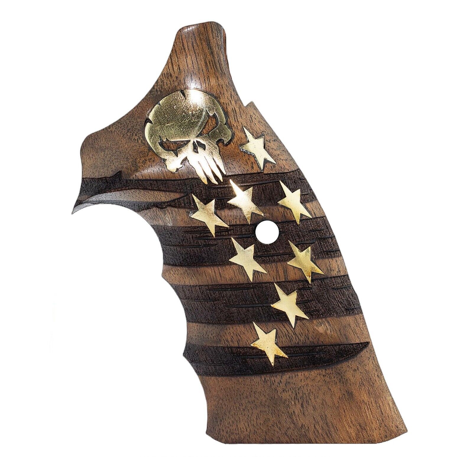 Grip For S&W K - L - X .38 .357 Frame Closed Back Round Butt