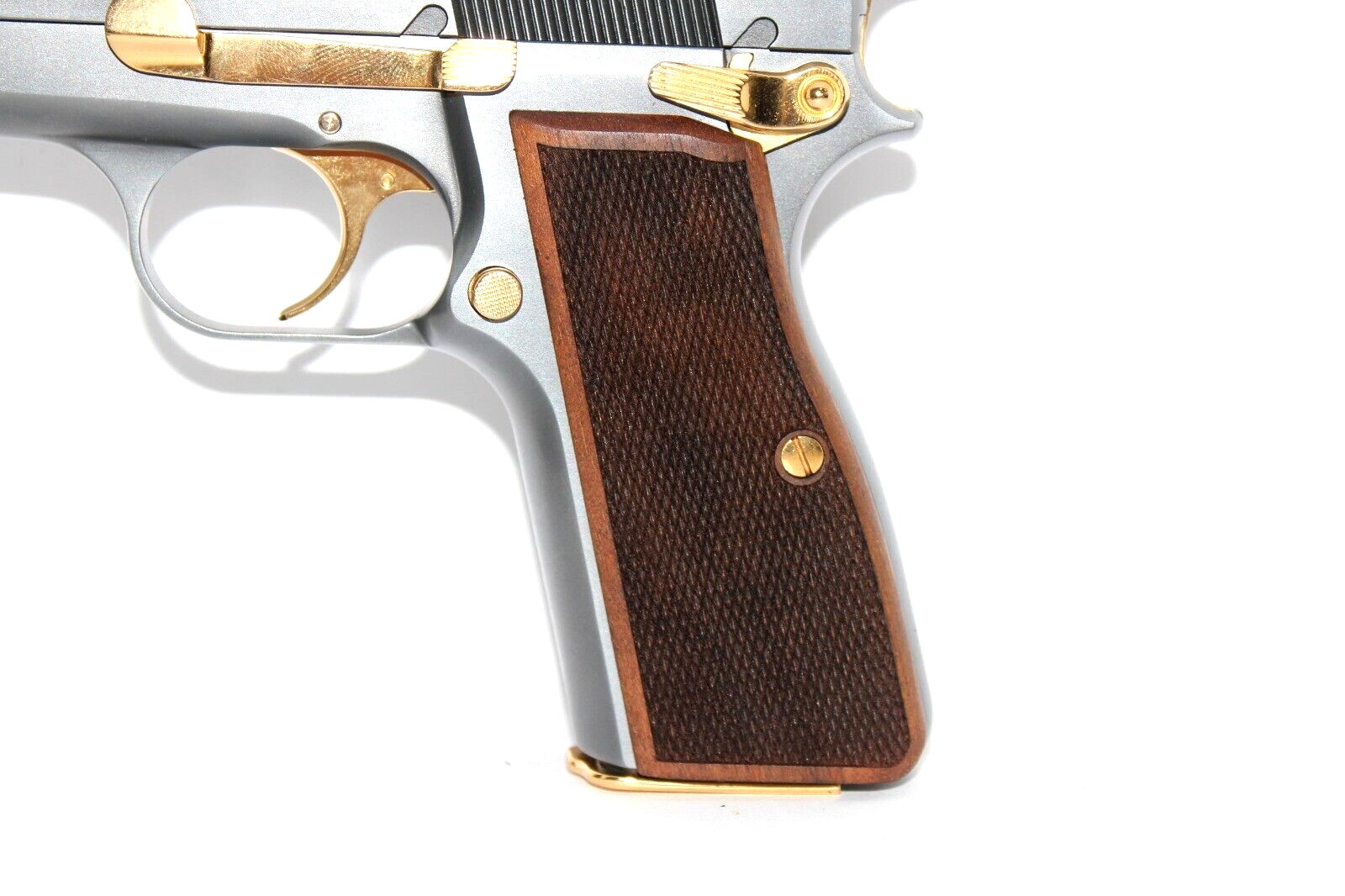 Browning Hi Power MK I II III - Springfield Sa-35 Special Walnut Grips