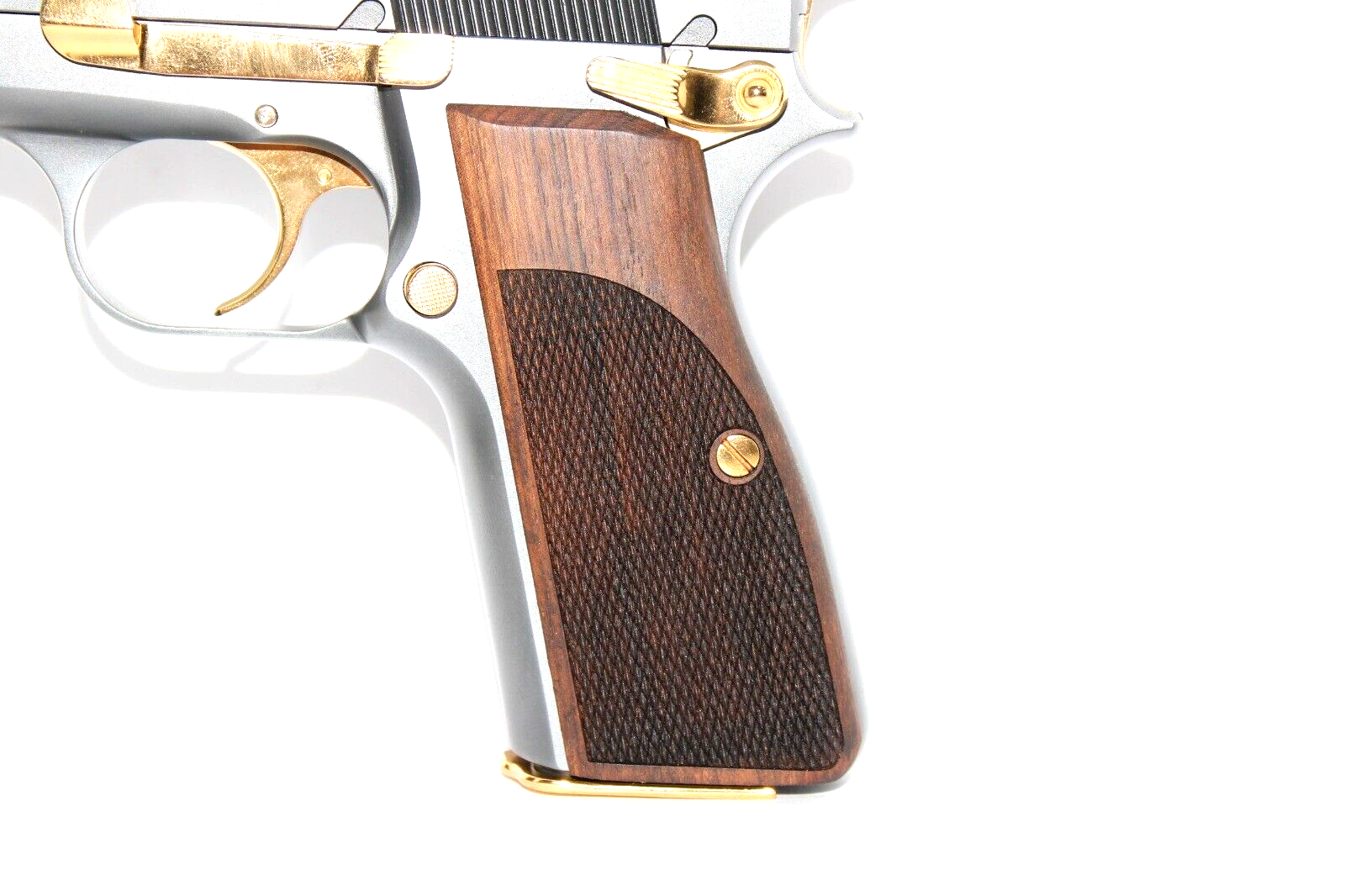 Browning Hi Power MK I II III - Springfield Sa-35 Special Walnut Grips