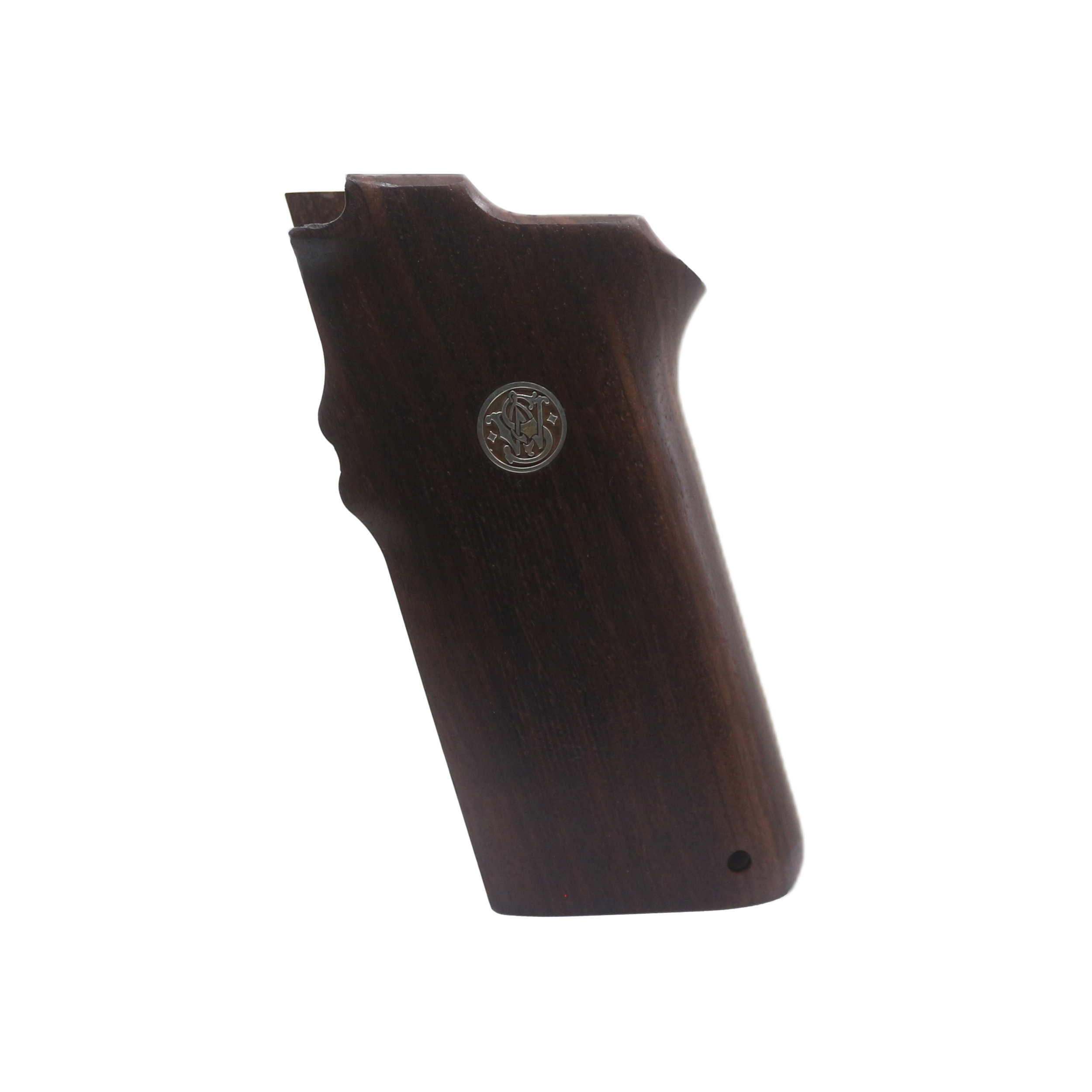Smith & Wesson 4506 & 1006 & 1046 & 1066 & 1086 & 4506 & 4546 & 4563 & 4566 & 4586 Ceviz Ağacı Gümüş Logo 