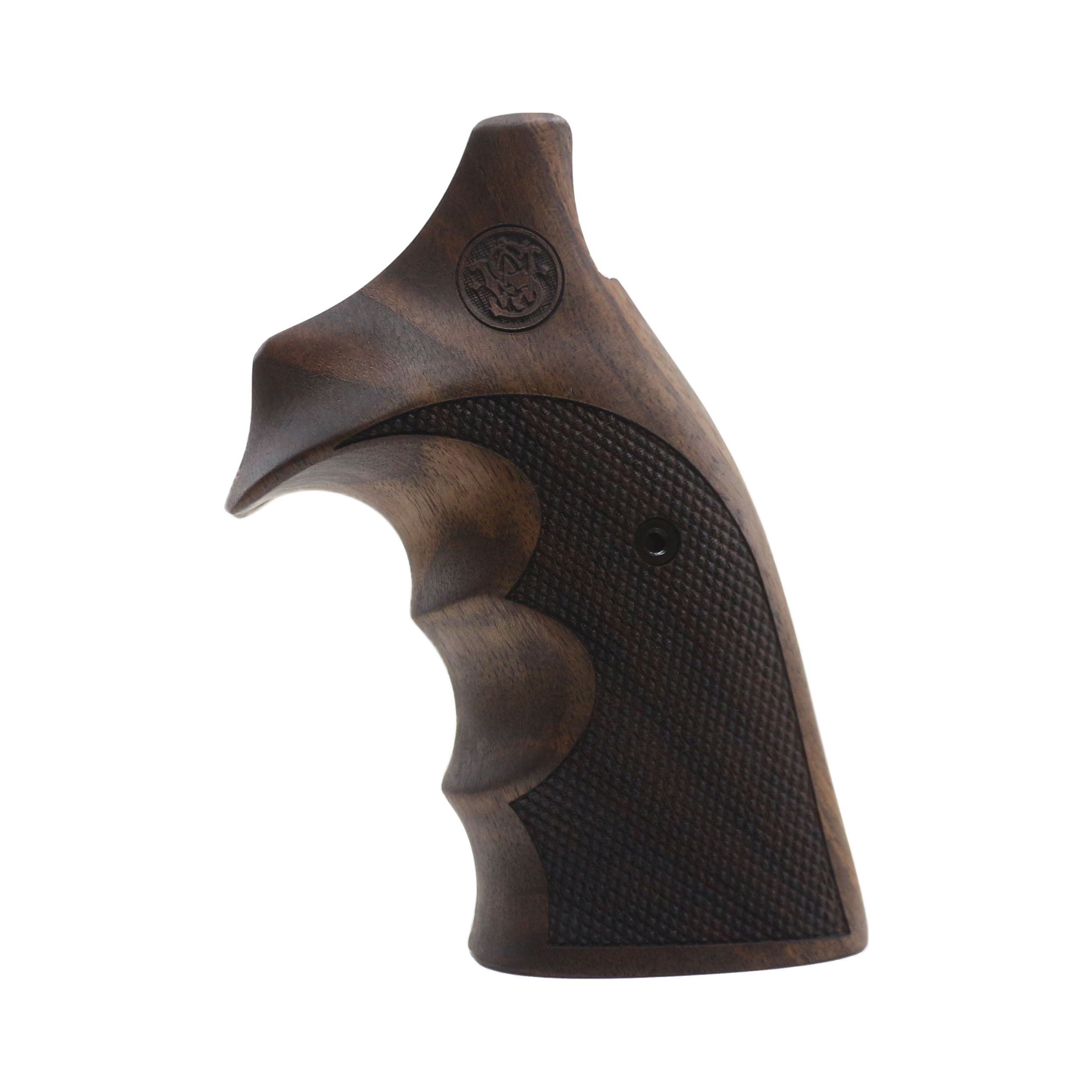 Smith & Wesson K/L - Frame Square Butt - Models 10, 11, 12, 13, 14, 15, 16, 17, 18, 19, 45, 48, 53, 56, 64, 65, 66, 67, 68, 547, 581, 586, 617, 648, 681, 686 & .357 Classic Hunter. Ceviz Ağacı Lazer Logo 