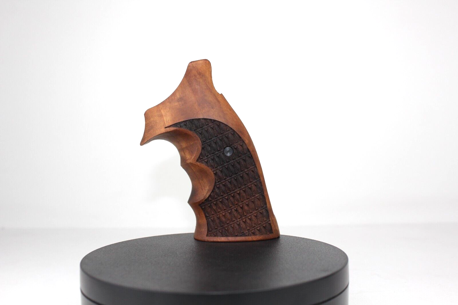Smith Wesson K/L - Frame Open Back Square Butt Walnut Wood Grips