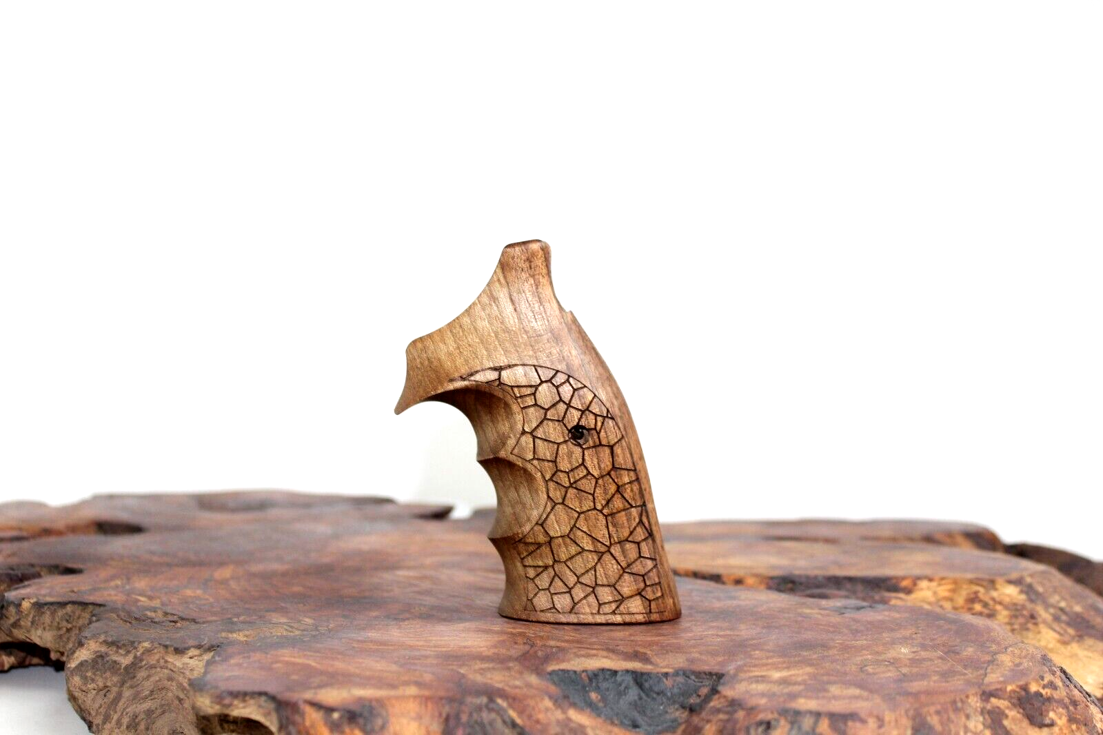 Smith Wesson K/L - Frame Open Back Square Butt Walnut Wood Grips