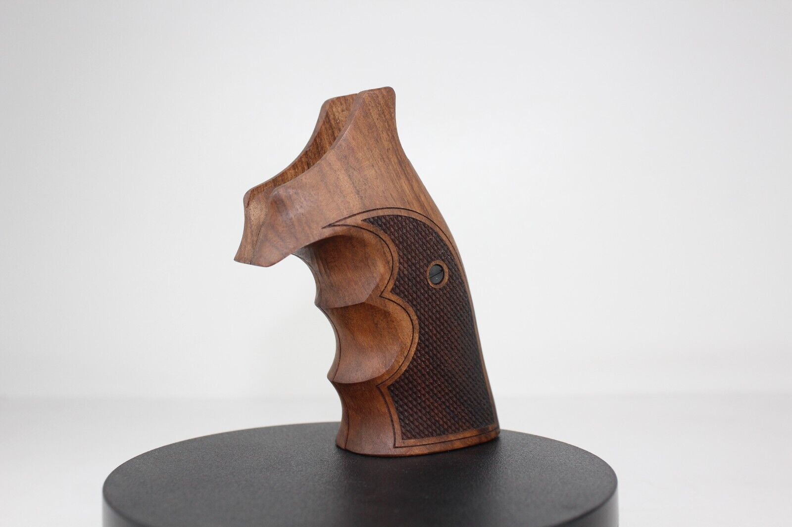 Smith Wesson K/L - Frame Open Back Square Butt Walnut Wood Grips