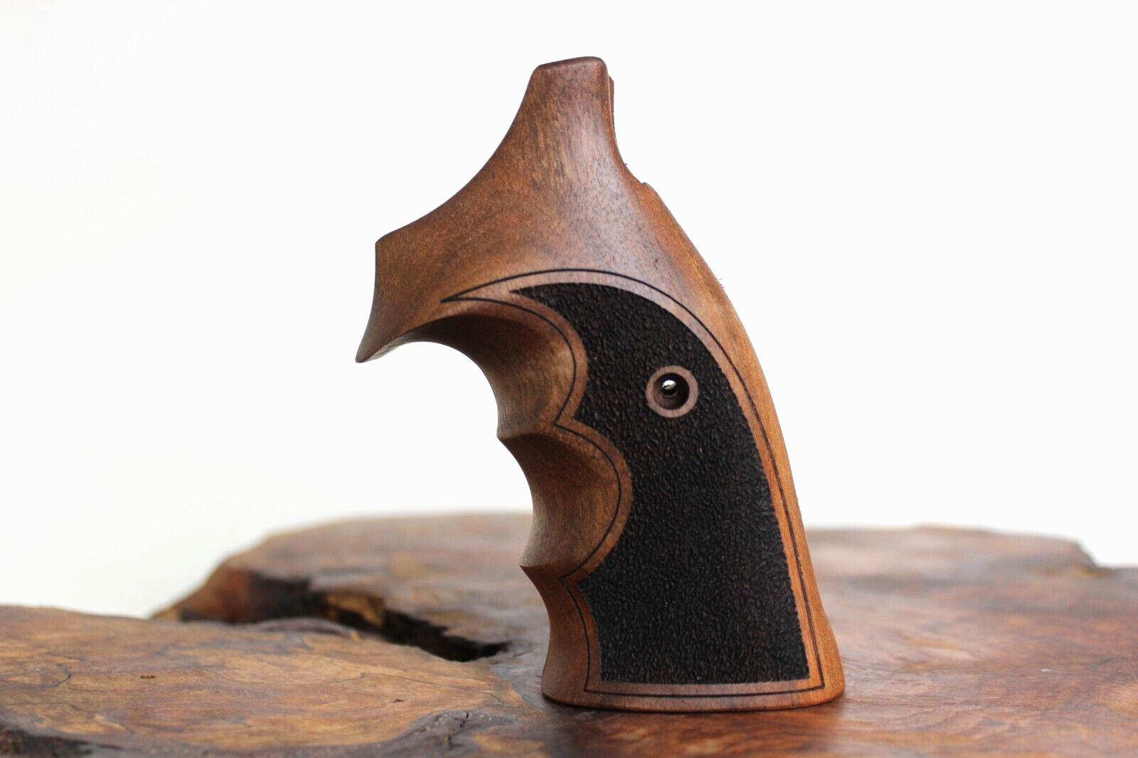 Smith Wesson K/L - Frame Open Back Square Butt Walnut Wood Grips