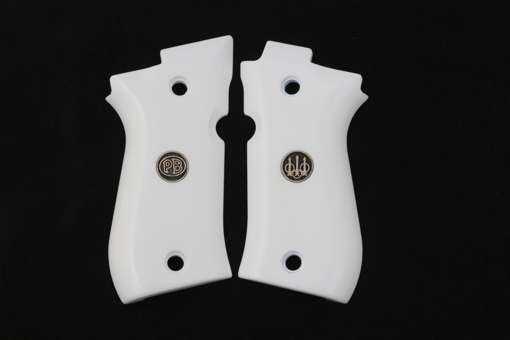 Beretta 81F - 81 FS - 84 F - 84 FS - 84 Cheetah Beyaz Akrilik Gümüş + Mine Logo 