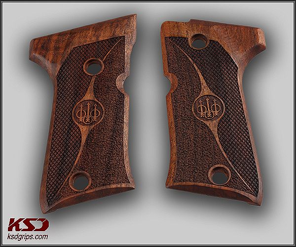 Beretta 92 Compact Ceviz Ağacı Lazer Logo 