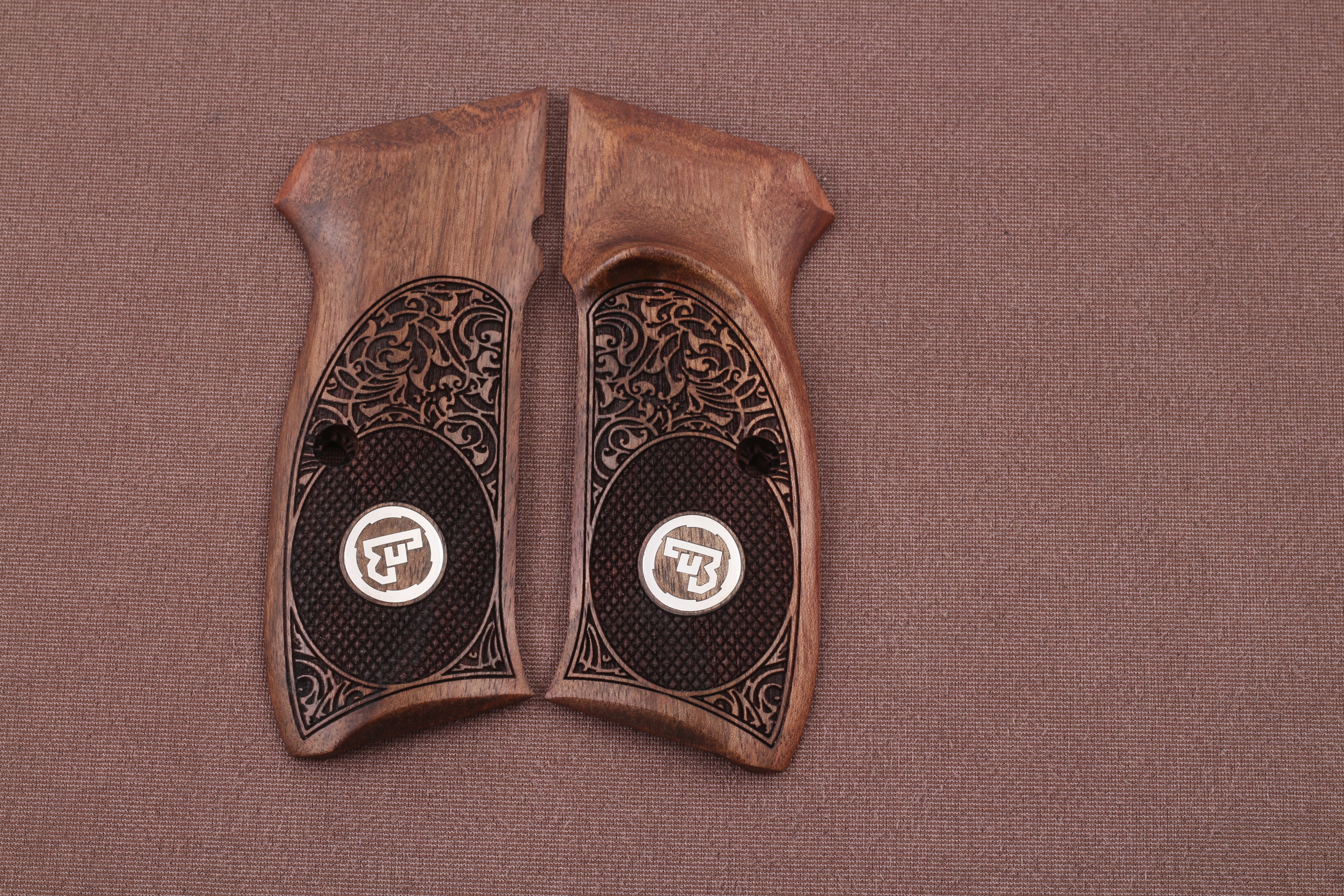 Cz 75B, 75BD, 85 KADET SHADOW1 Ceviz Ağacı Gümüş Logo 