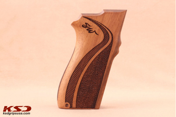 Smith Wesson 4506 & 1006 & 1046 & 1066 & 1086 & 4506 & 4546 & 4563 & 4566 & 4586 Ceviz Ağacı Lazer Logo 