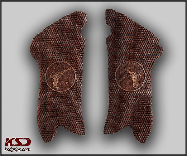 Luger P08 Ceviz Ağacı Lazer Logo 