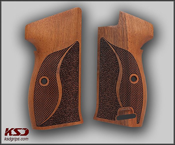 Sig P210-1 / P210-4 / P210-5 / P210-6 / DK M49 - With Lanyard Ring (Kordon Halkalı) Ceviz Ağacı Logo Yok 