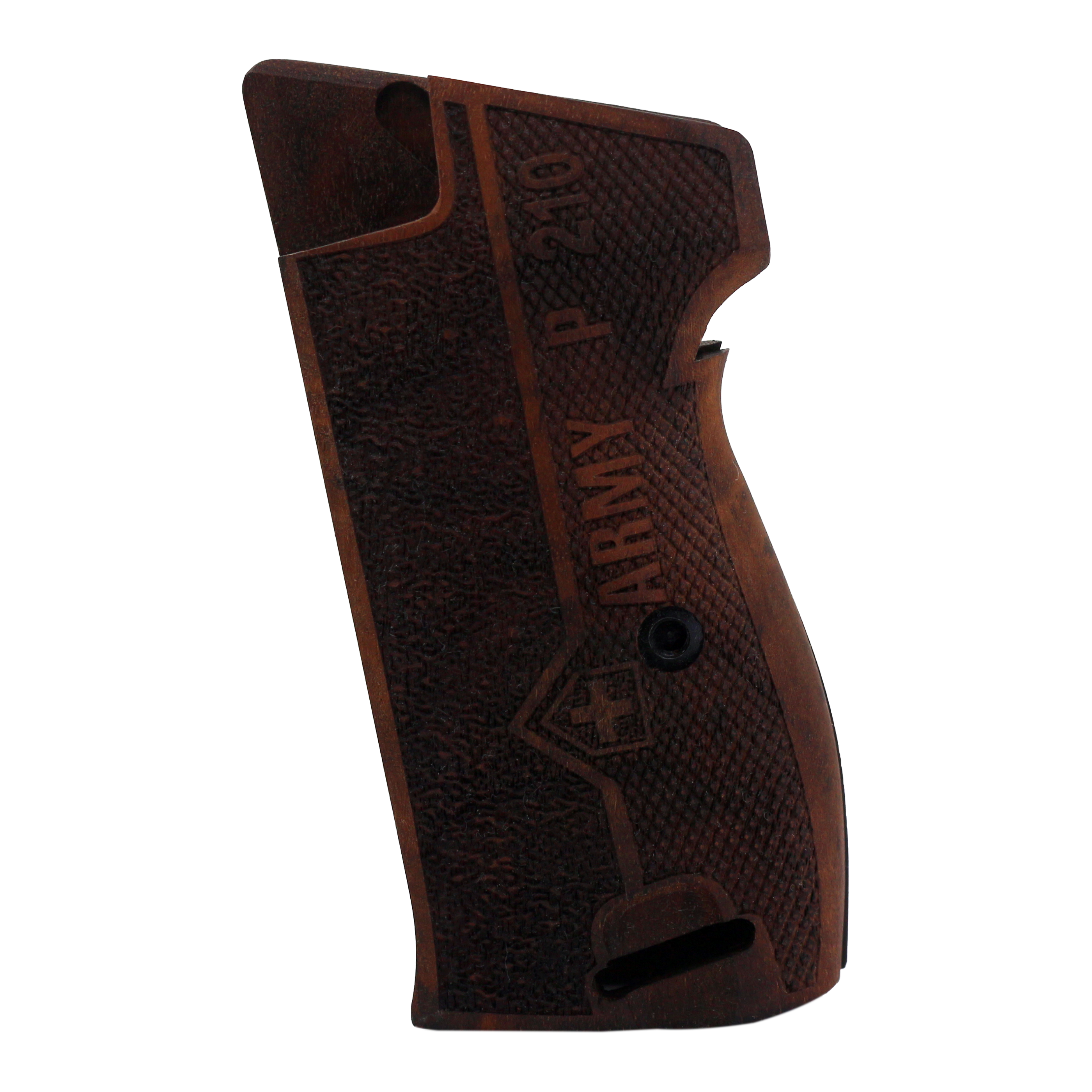Sig P210-1 / P210-4 / P210-5 / P210-6 / DK M49 - With Lanyard Ring (Kordon Halkalı) Ceviz Ağacı Lazer Logo 