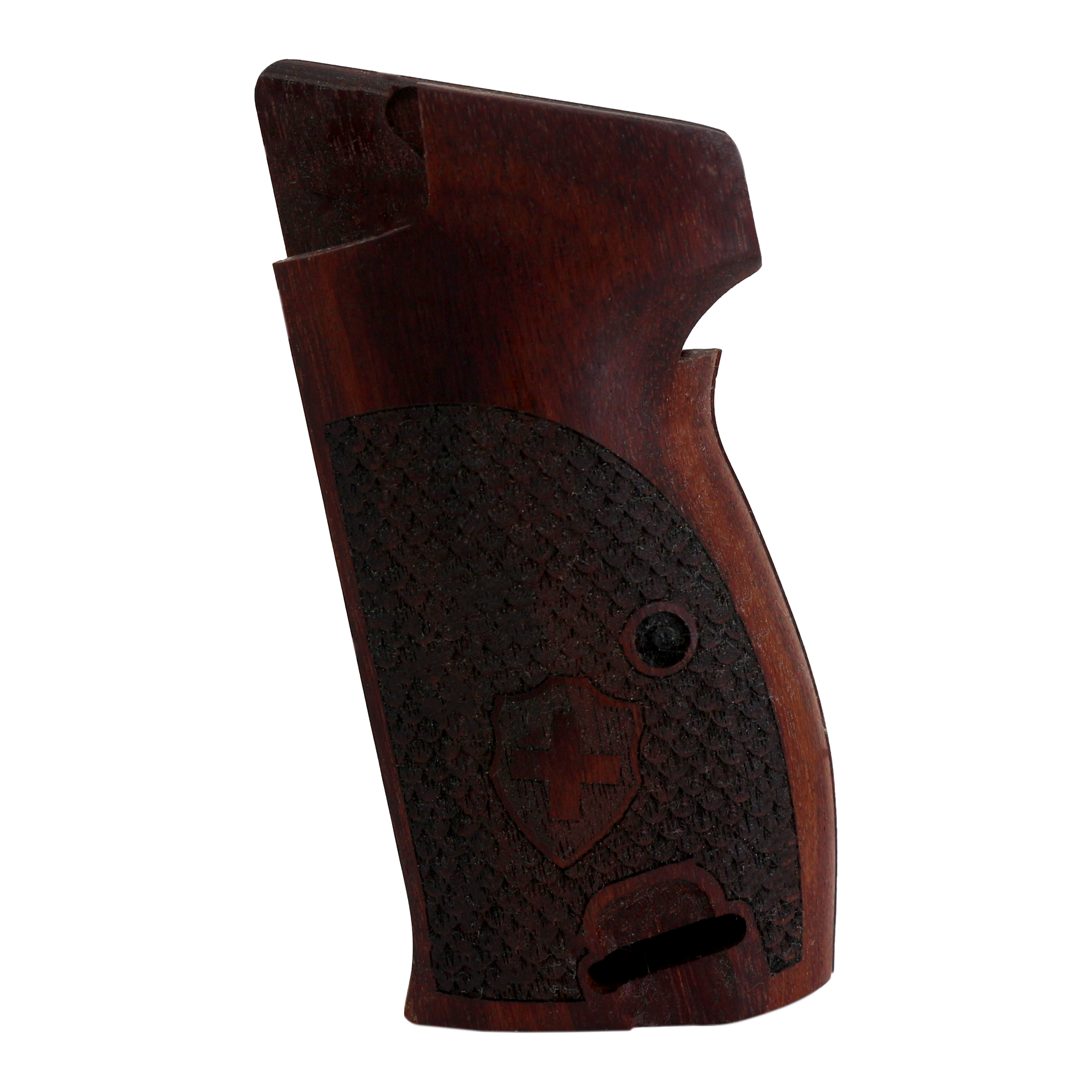 Sig P210-1 / P210-4 / P210-5 / P210-6 / DK M49 - With Lanyard Ring (Kordon Halkalı) Gül Ağacı Lazer Logo 