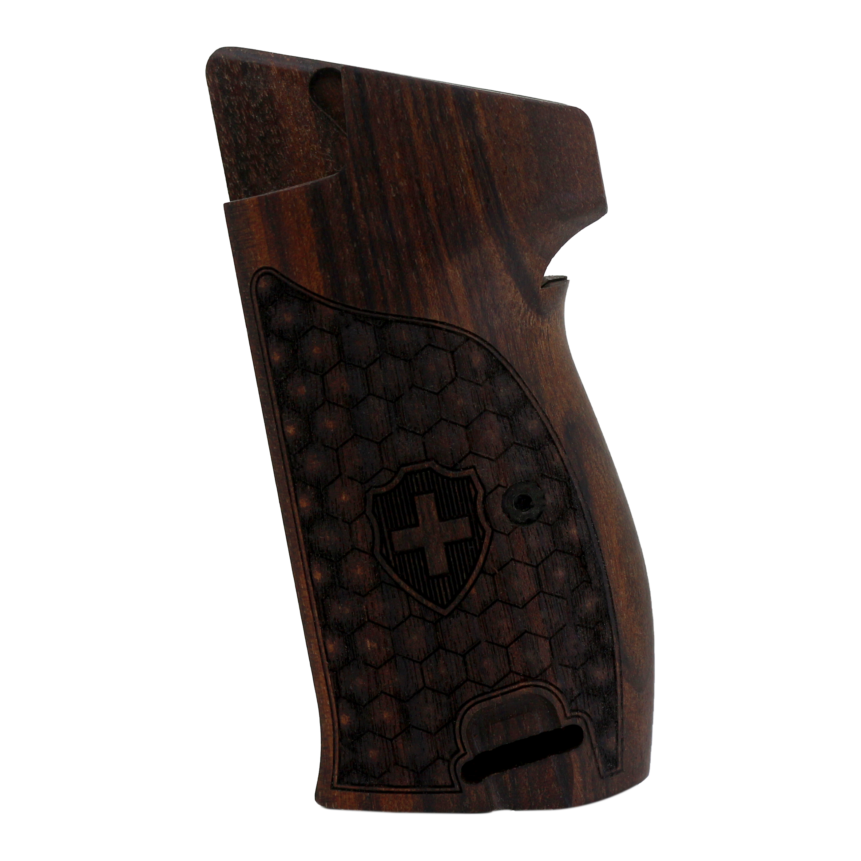 Sig P210-1 / P210-4 / P210-5 / P210-6 / DK M49 - With Lanyard Ring (Kordon Halkalı) Kök Ceviz Ağacı Lazer Logo 