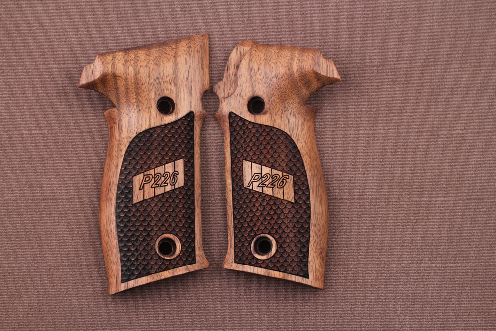 Sig Sauer P226 / P226 SL / P226 Sport / P226 Sport II / P226 Sport II SL / P226 Sport II SL PPC Ceviz Ağacı Lazer Logo 