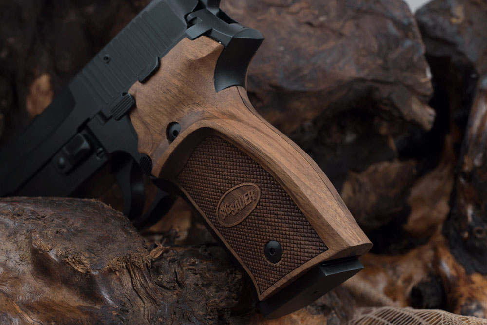 Sig Sauer P226 / P226 SL / P226 Sport / P226 Sport II / P226 Sport II SL / P226 Sport II SL PPC Ceviz Ağacı Lazer Logo 