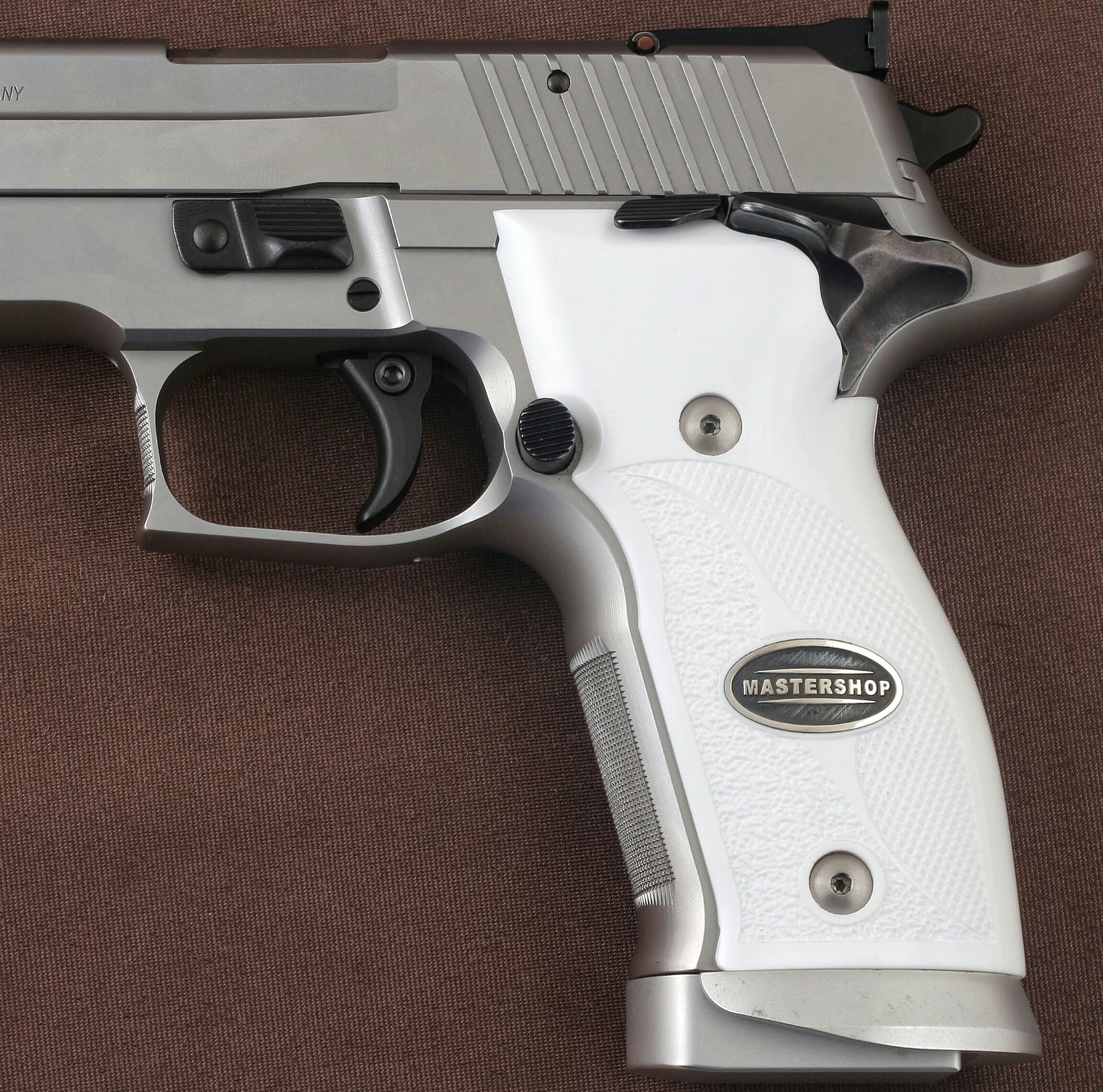 Sig Sauer X-Five P226 / X-Five SO / X-Five AL / X-Six / X-Six AL Beyaz Akrilik Gümüş + Mine Logo 