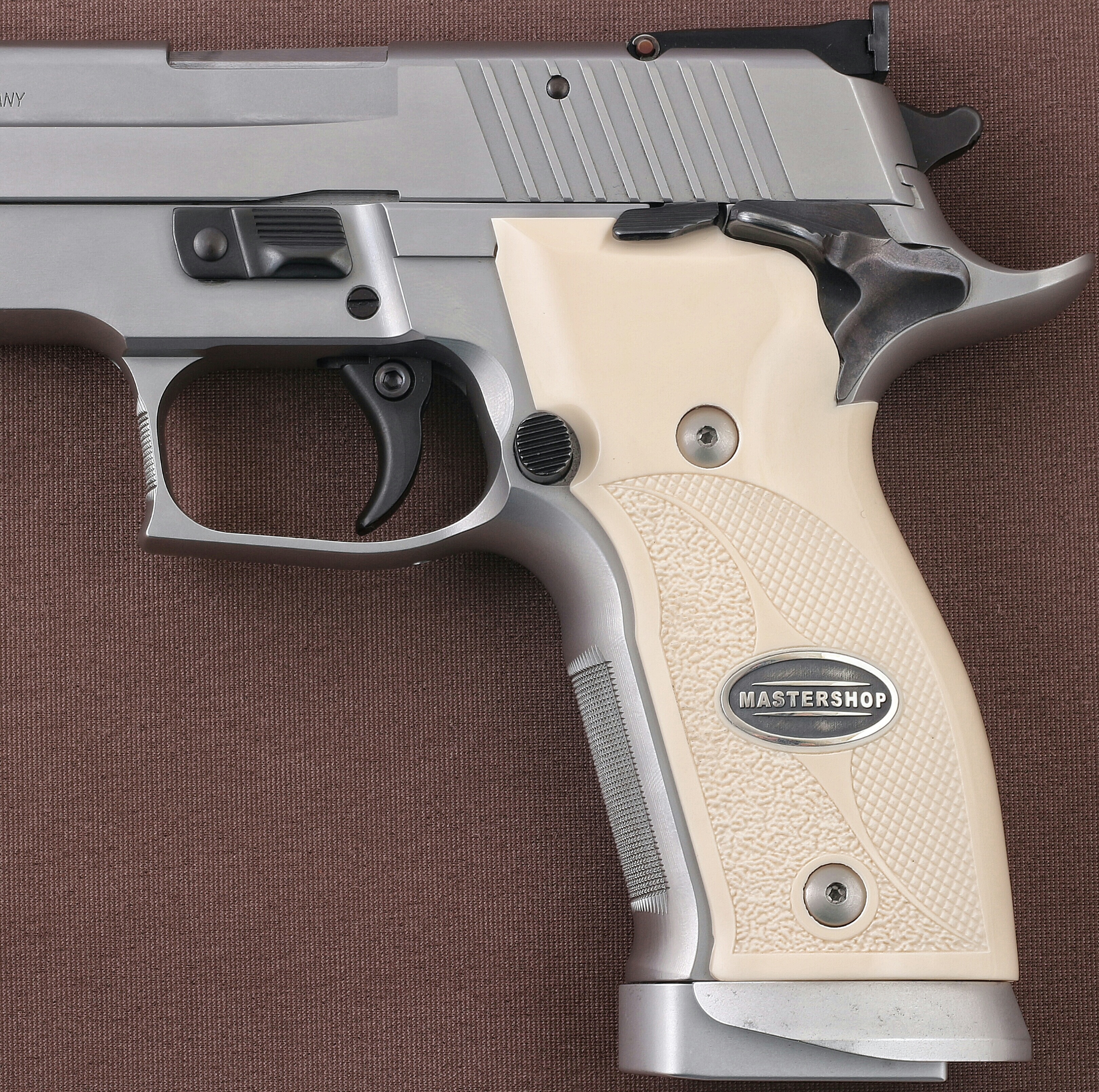 Sig Sauer X-Five P226 / X-Five SO / X-Five AL / X-Six / X-Six AL Fildişi Akrilik Gümüş + Mine Logo 