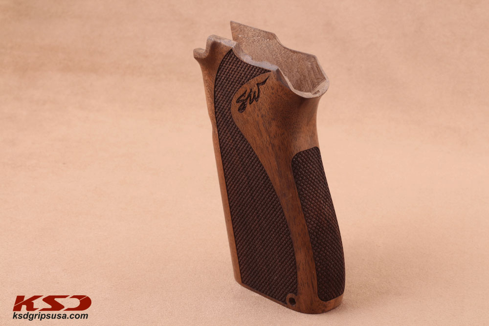 Smith Wesson 3904/3906 Ceviz Ağacı Lazer Logo 