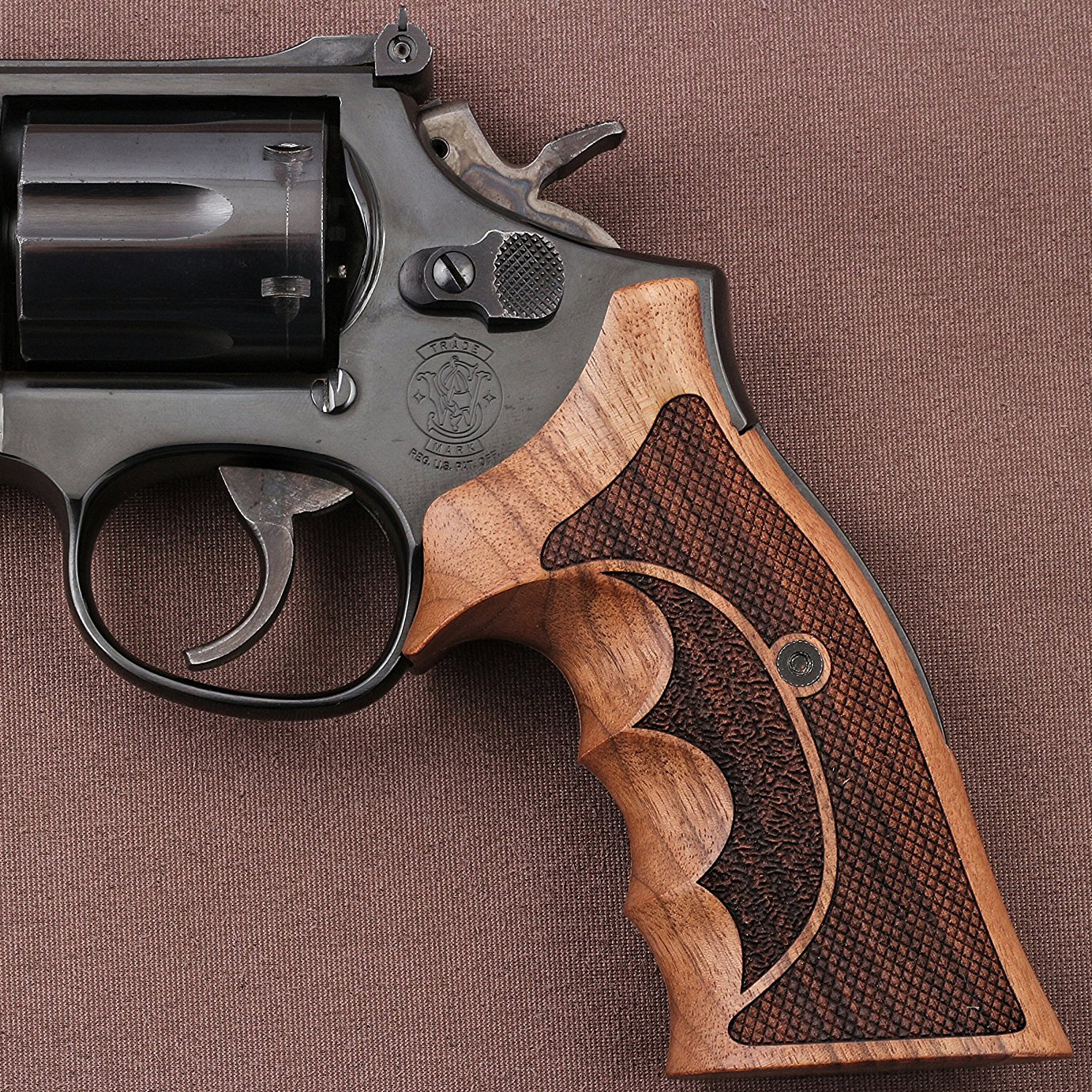 Smith Wesson K/L - Frame Square Butt Ceviz Ağacı Logo Yok 