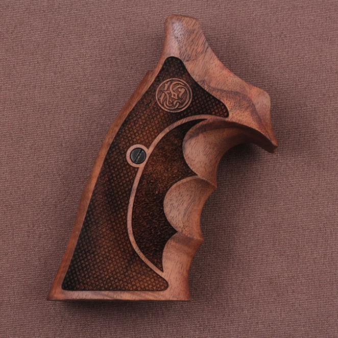 Smith Wesson K/L/X - Frame Round Butt Ceviz Ağacı Lazer Logo 