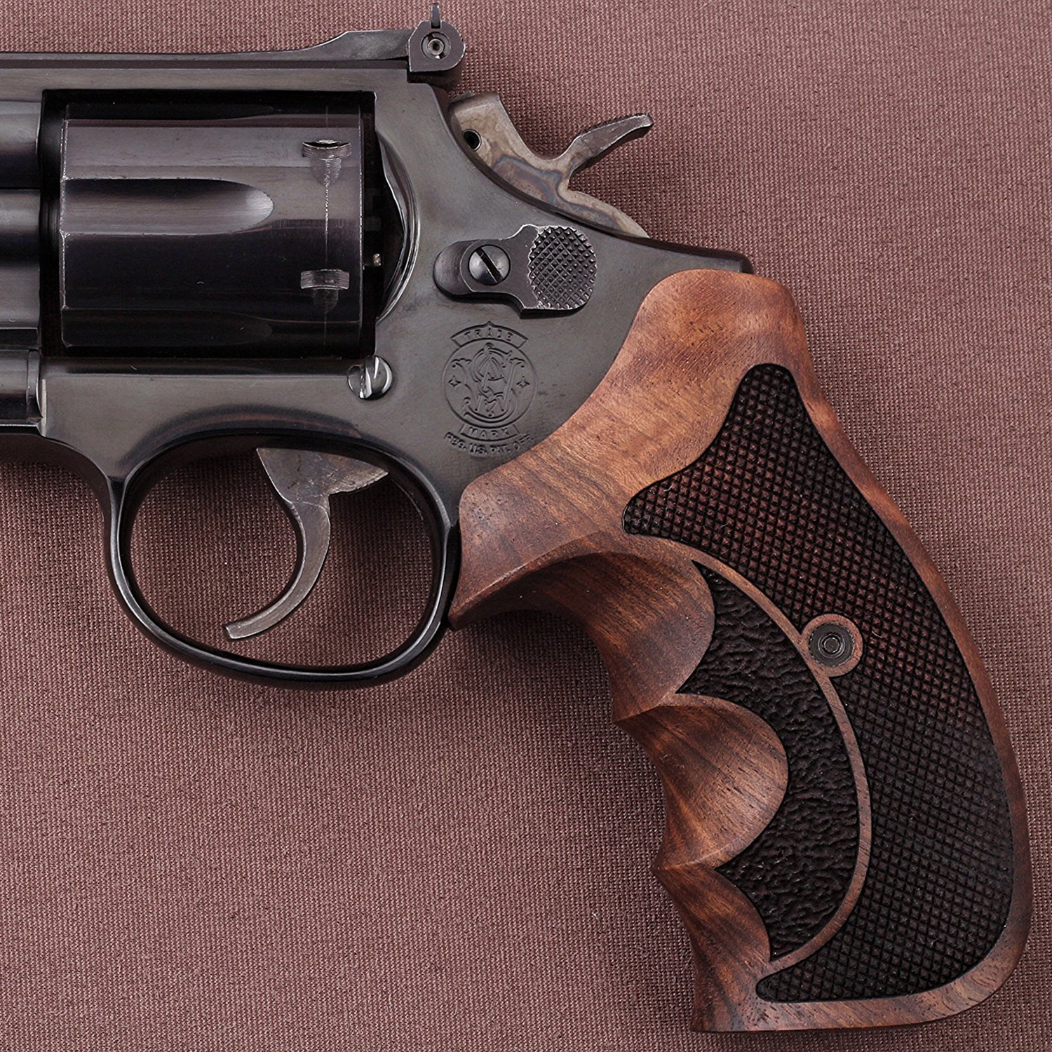 Smith Wesson K/L/X - Frame Round Butt Ceviz Ağacı Logo Yok 