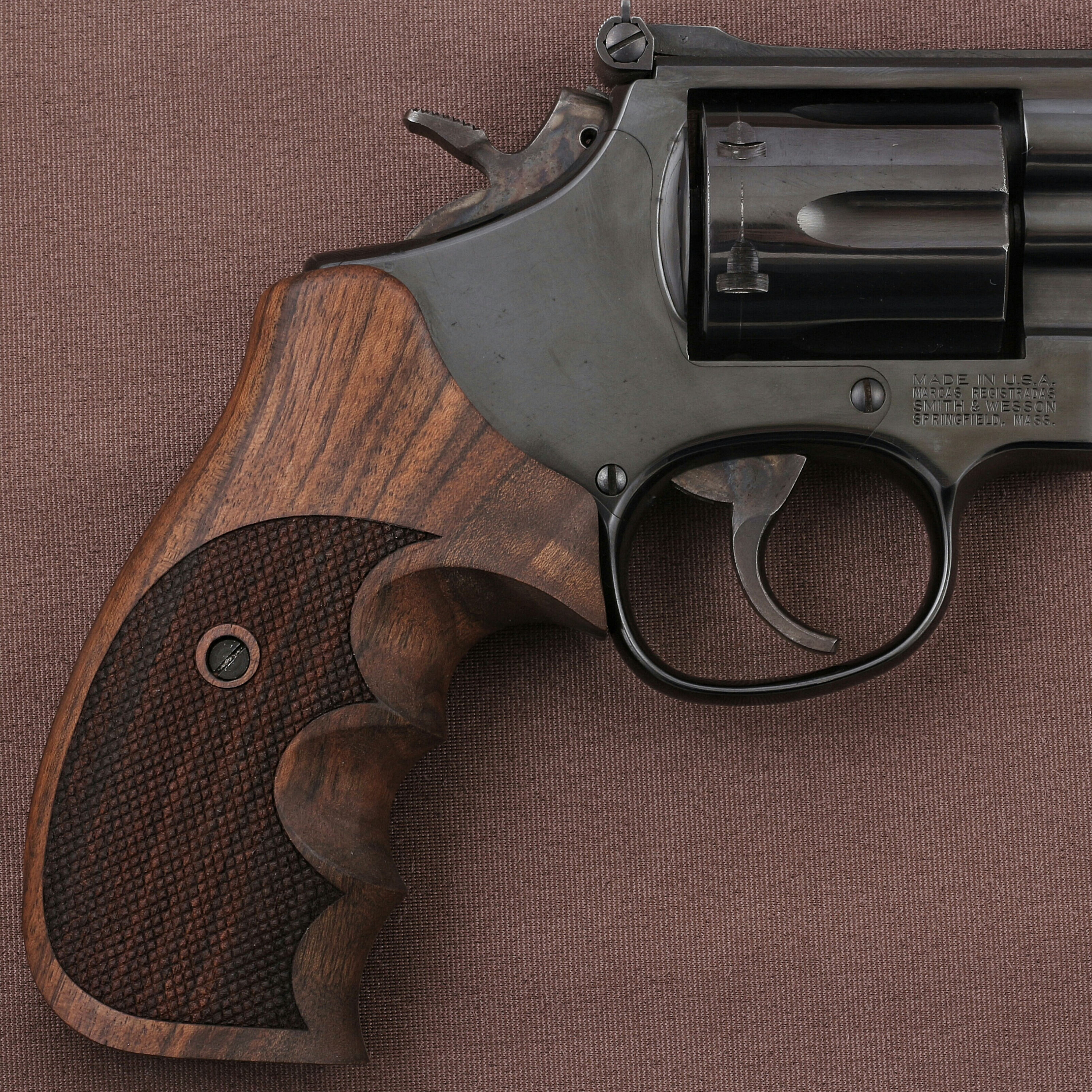 Smith Wesson K/L/X - Frame Round Butt Ceviz Ağacı Logo Yok 