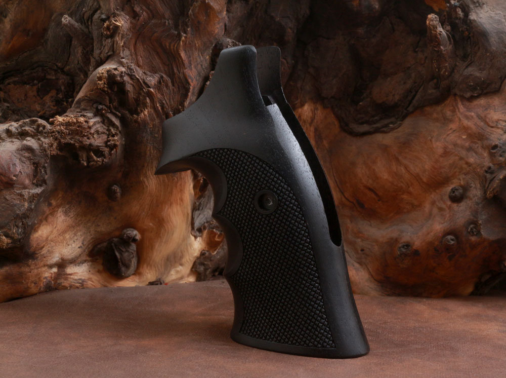 Smith Wesson K/L/X - Frame Round Butt Ceviz Ağacı (Siyah Boyalı) Logo Yok 